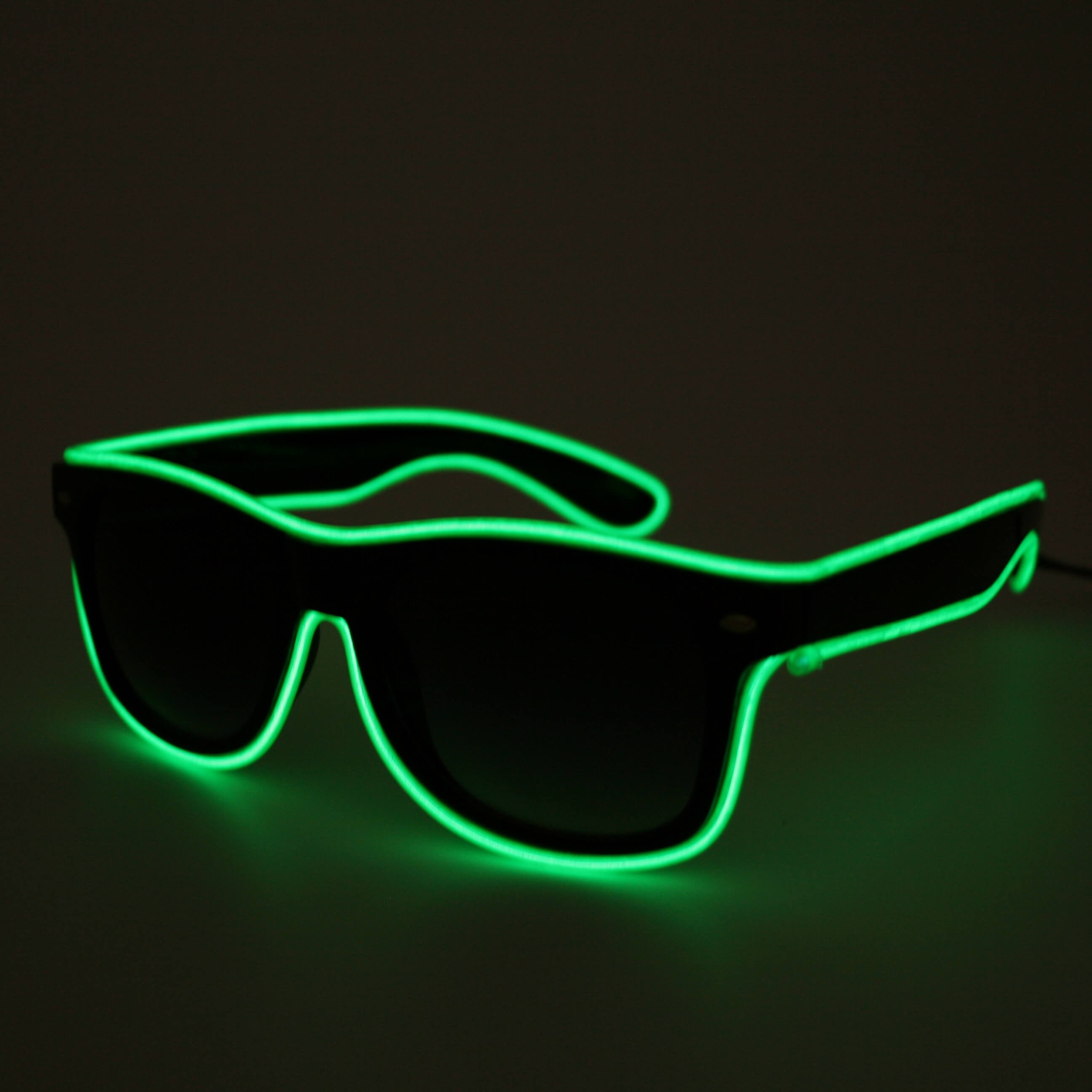 LED bril donker groen