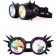 Caleidoscoop Bril Met Spikes Zwart - Steampunk Bril