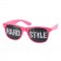 Pinhole zonnebril hardstyle roze