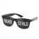 Pinhole zonnebril hardstyle zwart