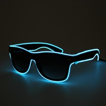 LED Neon Glasses Light Blue