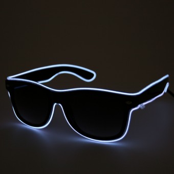 LED Glasses neon white