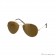 Brown gold aviator sunglasses