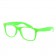 Neon Green Diffraction Rainbow Glasses